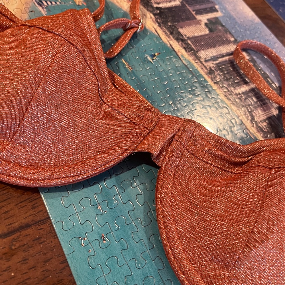 Metallic Bikini Top - Picture 2 of 3
